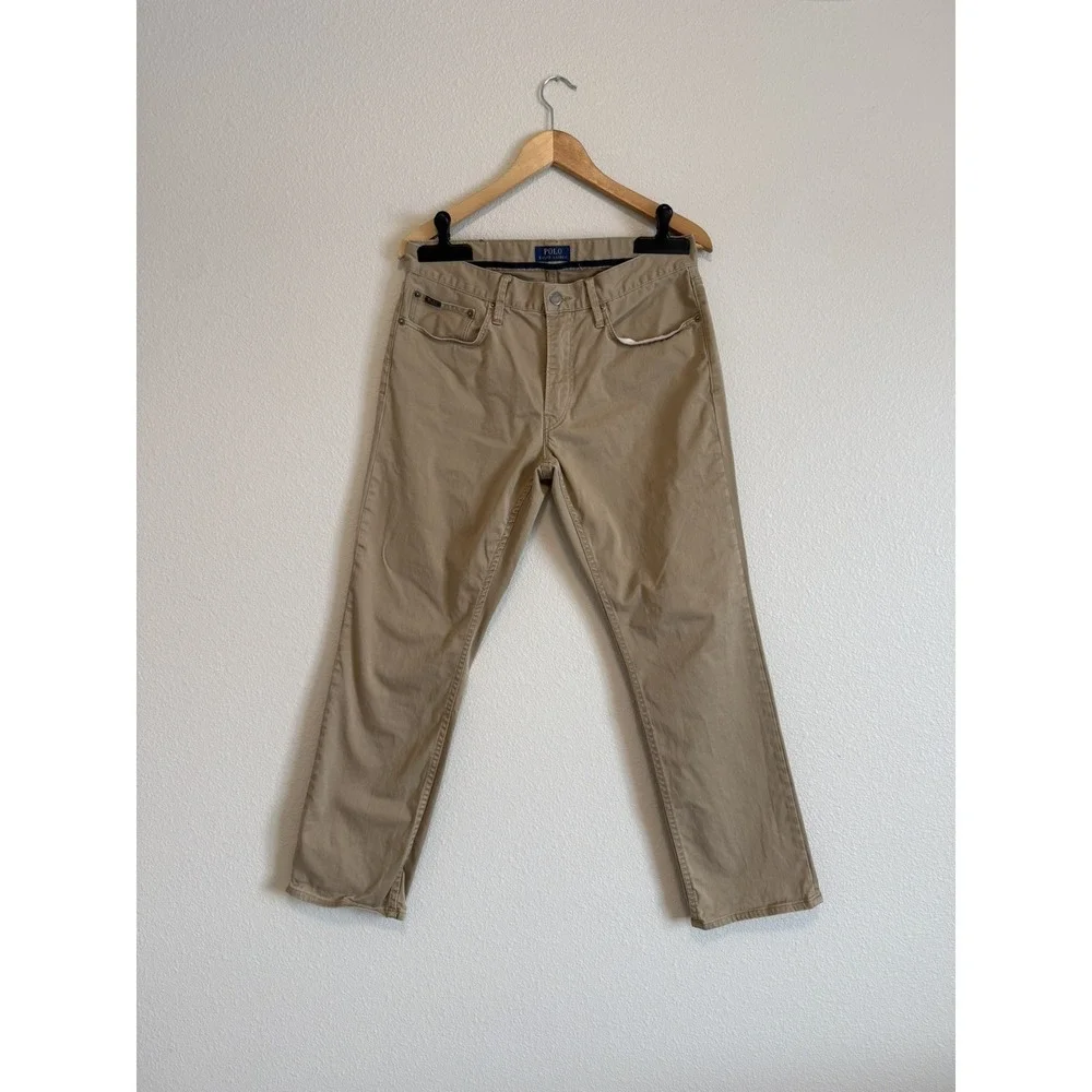 POLO RALPH LAUREN‎ The Prospect Straight Chino Khaki Pants Size 32/30 Cotton